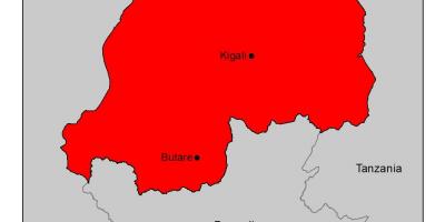 Mapa de Ruanda malaria